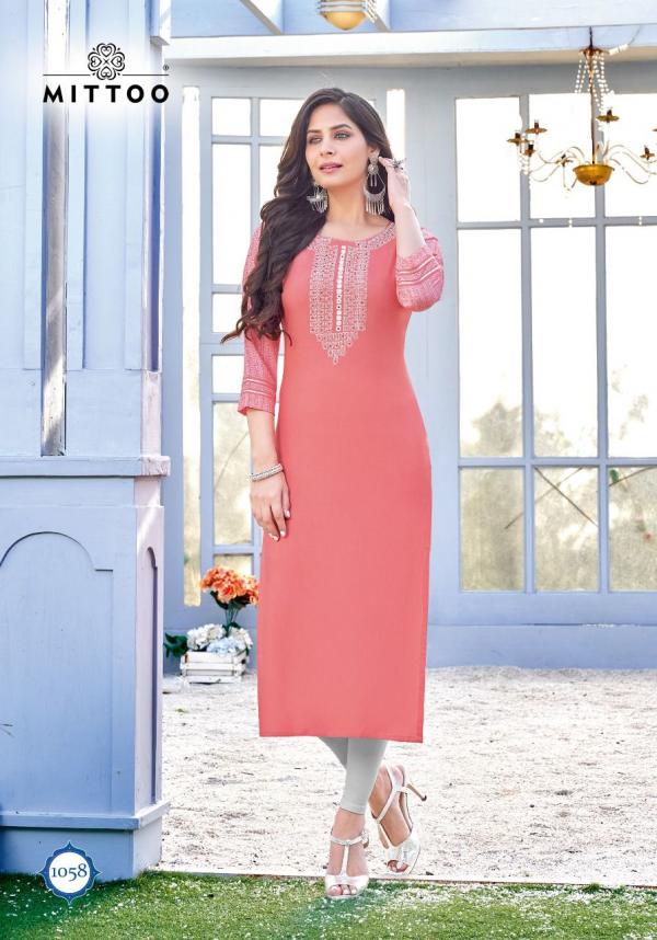 Mittoo Prince Designer Stright Cut Kurtis Collection